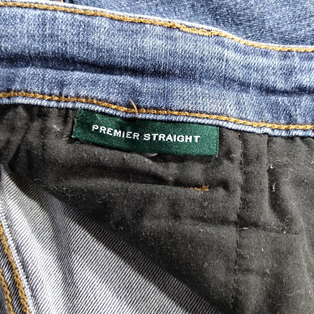 Lauren Ralph Lauren Premium Straight Jeans Sz 14 (35×30.5) Blue Casual Highrise - Picture 2 of 8